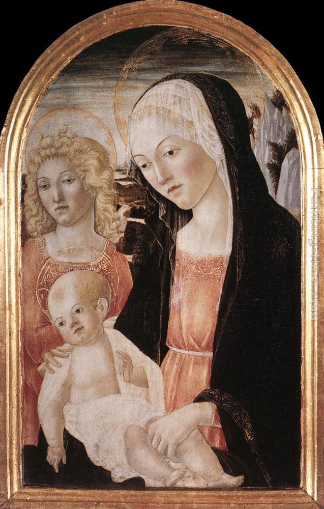 Madonna and Child with an Angel painting - Francesco Di Giorgio Martini Madonna and Child with an Angel art painting